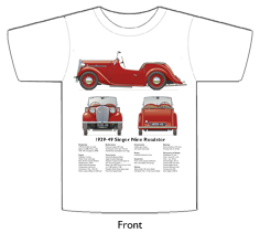 Singer Nine Roadster 1939-49 T-shirt Front